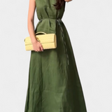 Vestido Suave sin Mangas con Lazo Ajustable