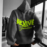 Sudadera oversize con capucha Revive – Antracita
