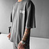 Camiseta oversize Statement – Antracita