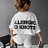 Camiseta oversize Statement – Crudo