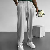 Pantalón chino baggy – Gris