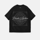Camiseta oversize Private Archive – Negro