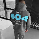 Sudadera oversize con capucha 404 – Antracita