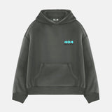 Sudadera oversize con capucha 404 – Antracita