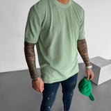 Camiseta oversize de punto – Verde