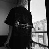 Camiseta oversize Private Archive – Negro