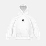 Sudadera oversize con capucha Mouse – Blanco
