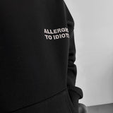 Sudadera oversize con capucha Allergic – Negro