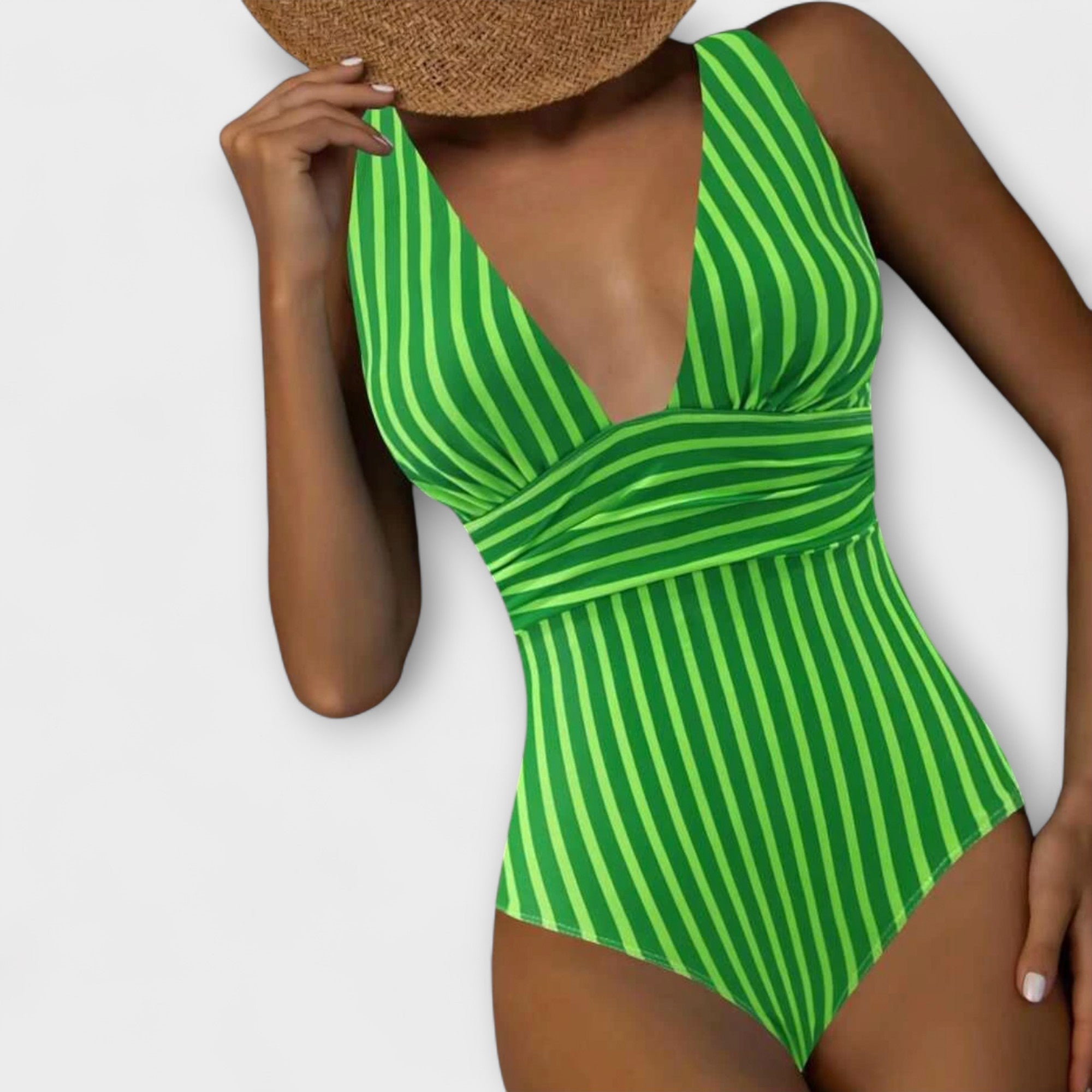 Vera | Bañador a rayas de efecto estilizador