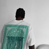 Camiseta oversize Monarch – Crudo y verde