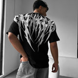 Camiseta oversize Tribal – Negro