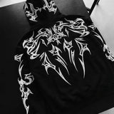 Sudadera oversize con capucha Mafia Tribal – Negro