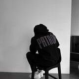 Sudadera oversize con capucha Patron – Negro y antracita