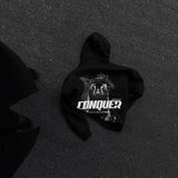 Sudadera oversize con capucha Conquer – Negro