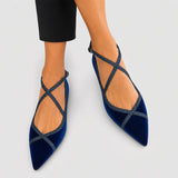 Noelia | Mocasines chic azul marino