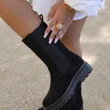 Botas Chelsea Suedine - Negro