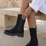 Botas Chelsea Suedine - Negro