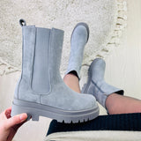 Botas altas Chelsea Lt. - Gris
