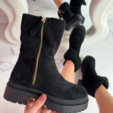 Botas Cozy Zipper - Negro