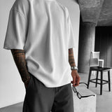 Camiseta oversize de pana – Blanco