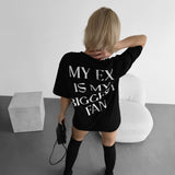 Camiseta oversize EX – Negro