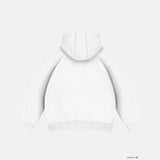 Sudadera básica oversize con capucha – Blanco