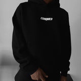 Sudadera oversize con capucha Conquer – Negro