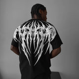 Camiseta oversize Tribal – Negro