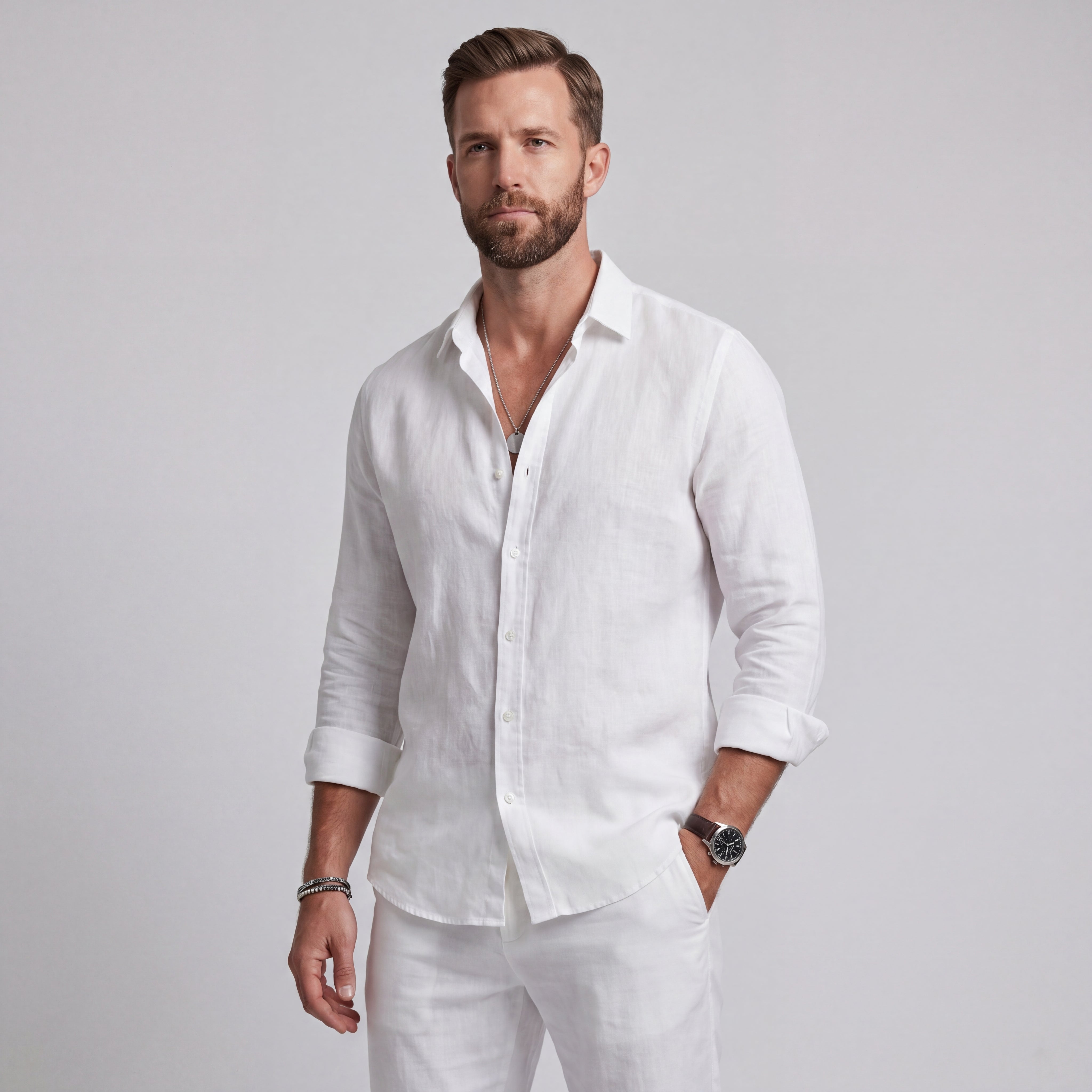 Álvaro | Camisa de Lino de Corte Relajado