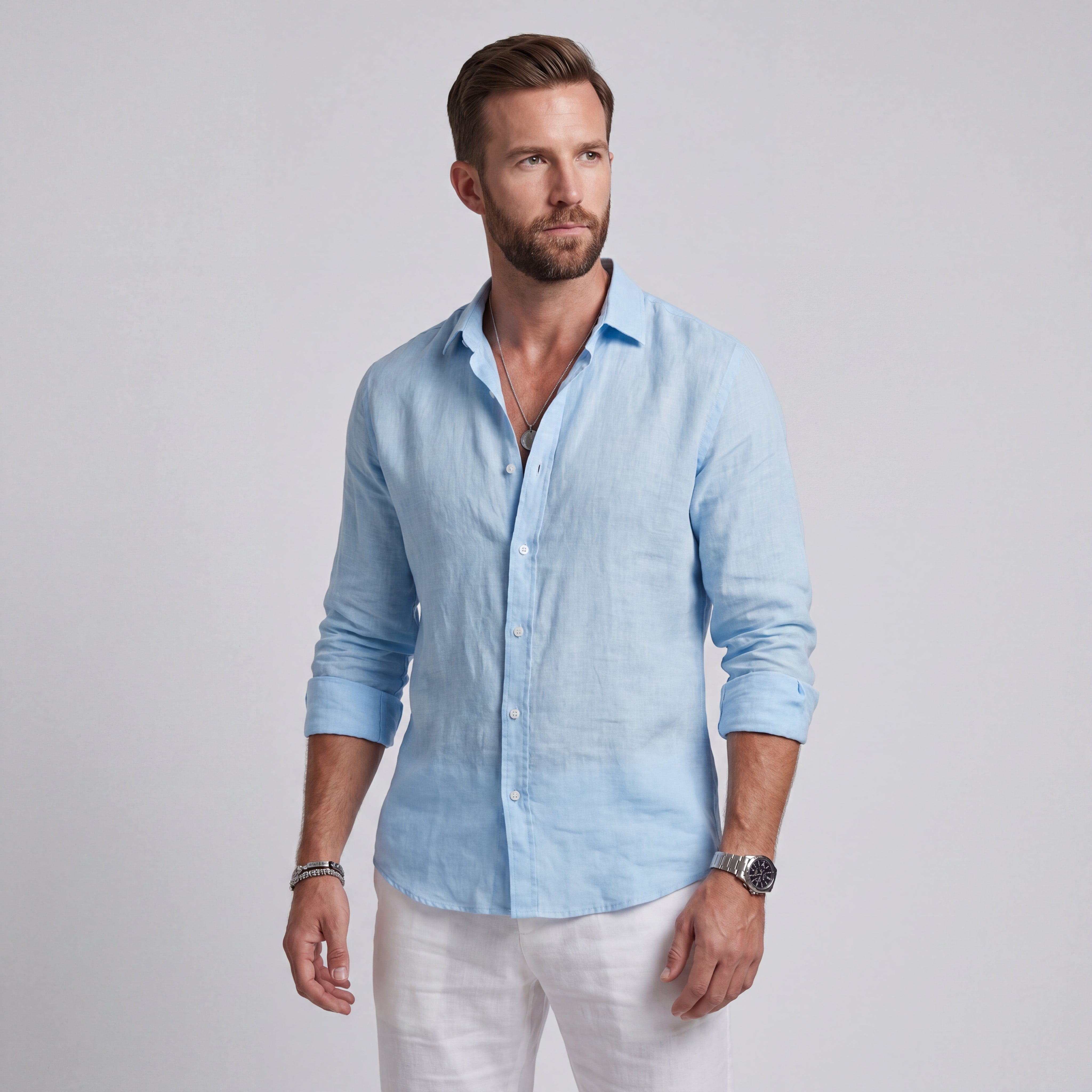 Álvaro | Camisa de Lino de Corte Relajado