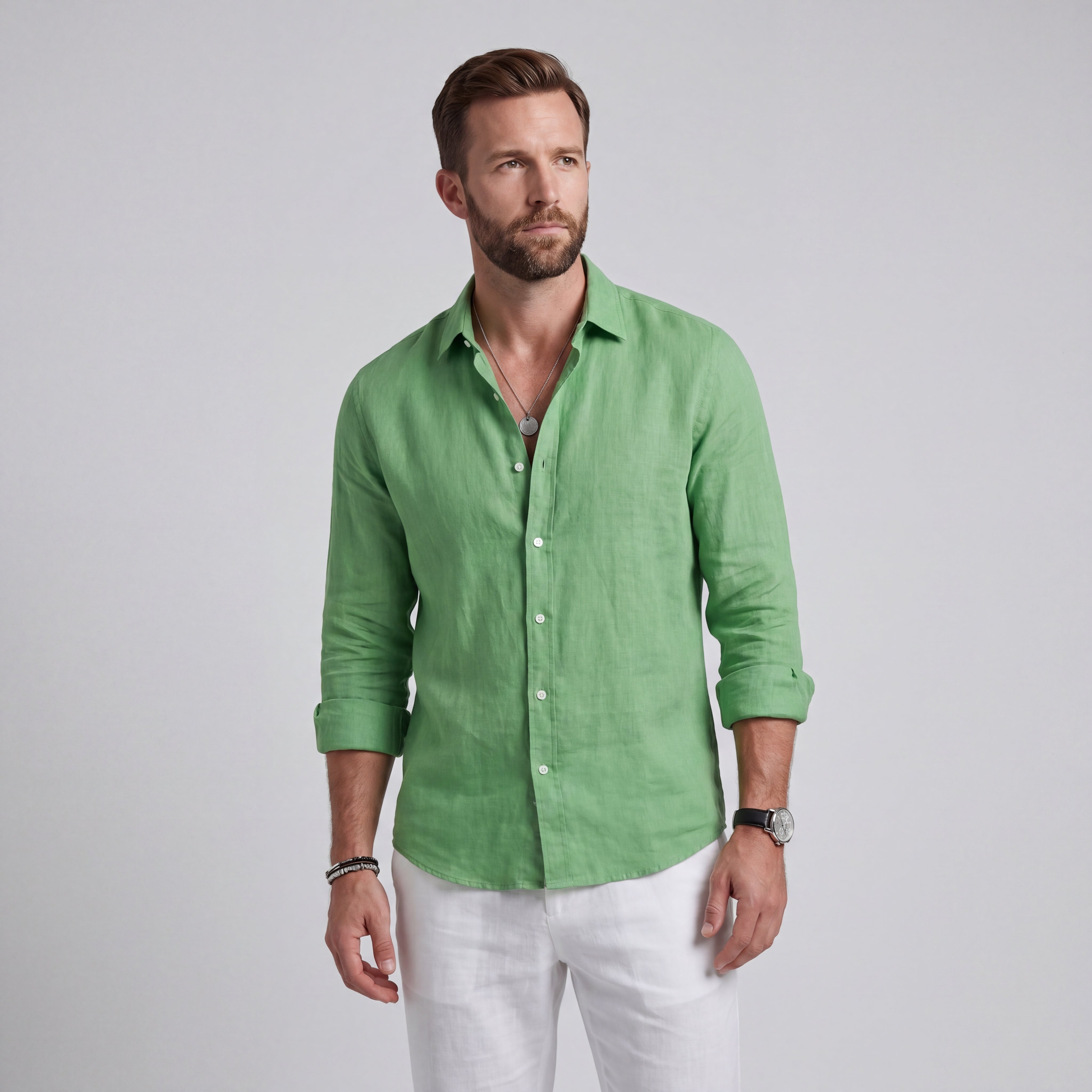 Álvaro | Camisa de Lino de Corte Relajado