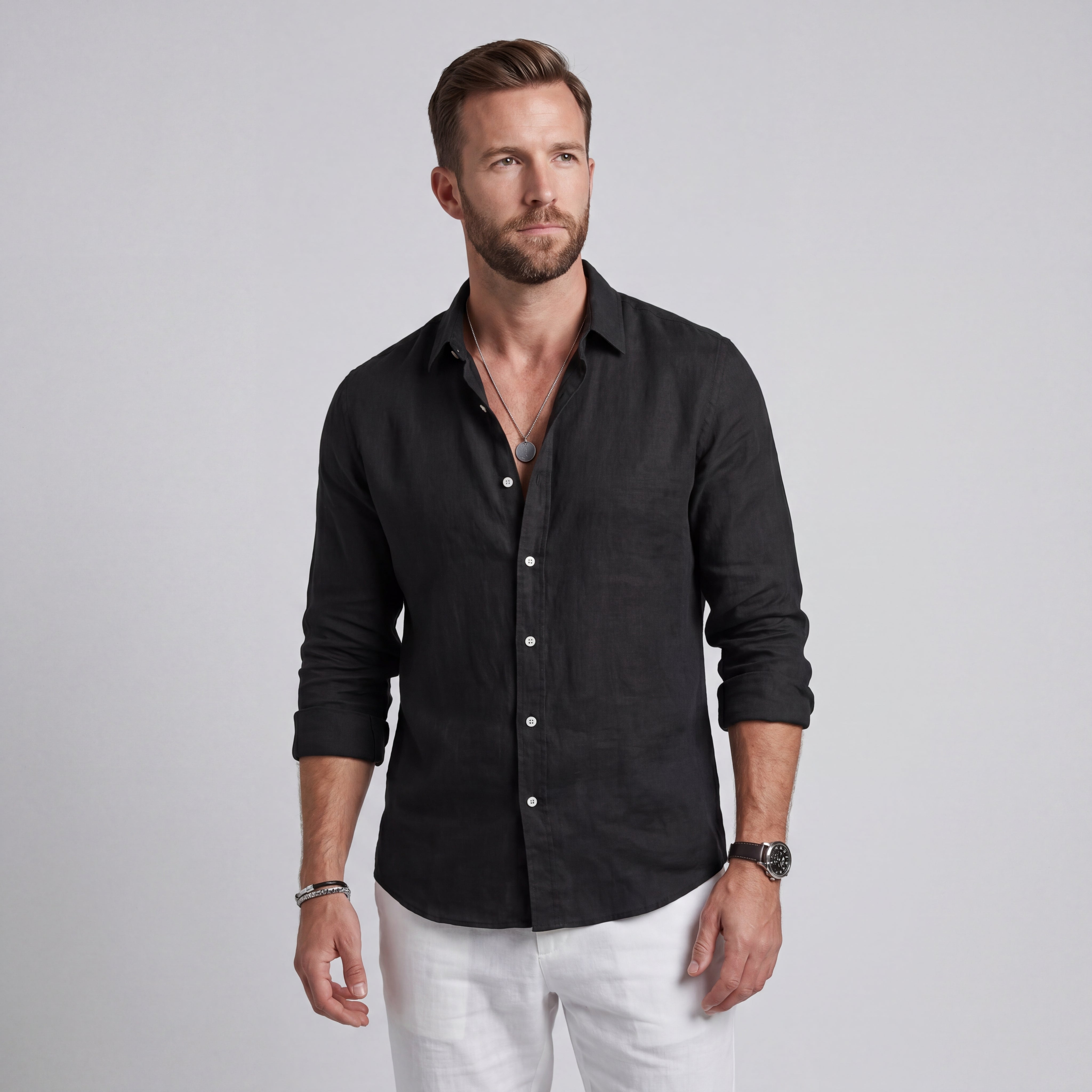 Álvaro | Camisa de Lino de Corte Relajado