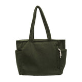 Bolso de Hombro Acanalado con Detalle de Cordón