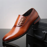 Zapatos Oxford de Piel Auténtica Bertolini