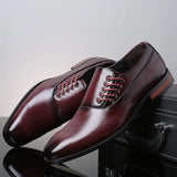 Zapatos Oxford de Piel Auténtica Bertolini