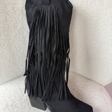Botas Hoge Zwarte met Fringles