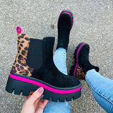 Botines Botas - Fucsia