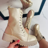 Botas con cordones Anaïs - Dorado