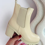 Botas Kitty Heels - Beige