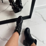 Botas con hebillas - Negro