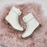 Botas con cordones - Beige