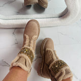 Botas Stone Detail - Caqui
