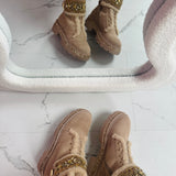 Botas Stone Detail - Caqui