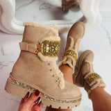 Botas Stone Detail - Caqui