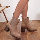 Botas de tacón Manuela - Topo