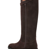 Botas altas de piel Amélie - Marrón