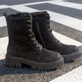 Botas con cordones Corina - Negro