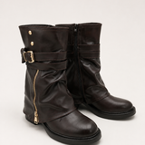 Botas biker Miley - Marrón