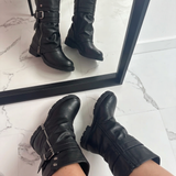 Botas biker Miley - Negro