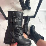 Botas biker Miley - Negro